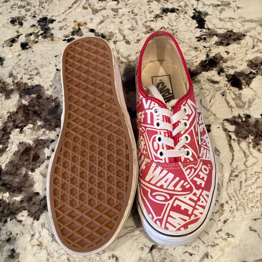 Red vans size 6.5